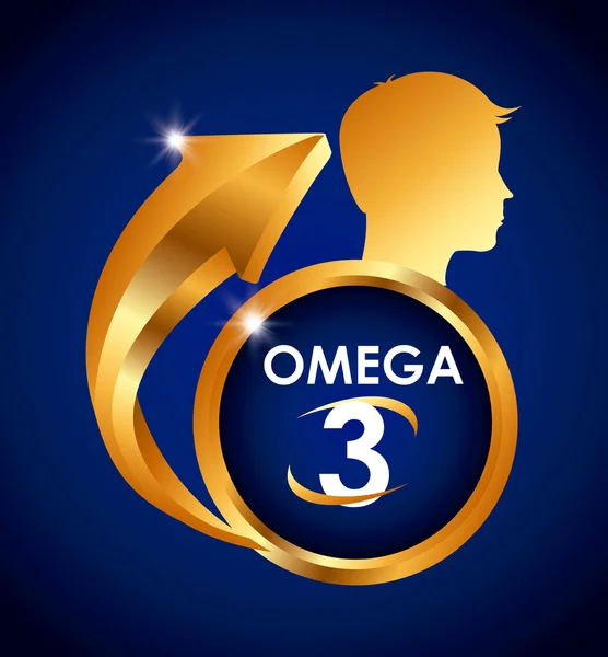 Omega 3 — Stok Vektör