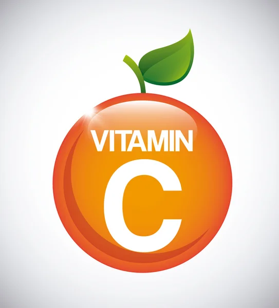 Vitamina C — Vector de stock