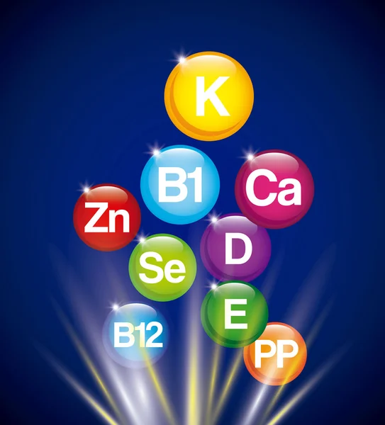 Complementos nutricionales — Archivo Imágenes Vectoriales
