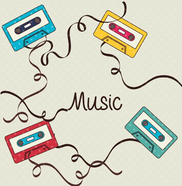 Diseño musical . — Vector de stock