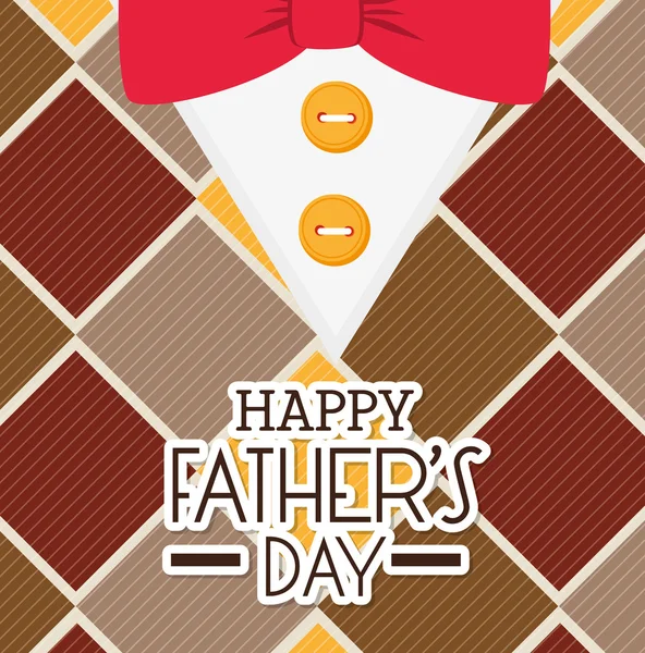 Happy fathers day card design. — Stock Vector