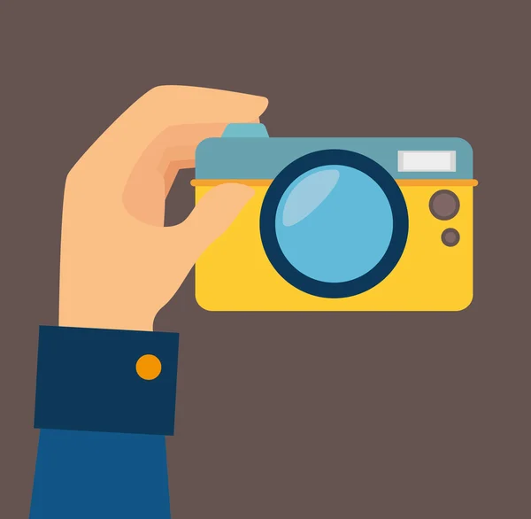 Progettazione della fotocamera . — Vettoriale Stock