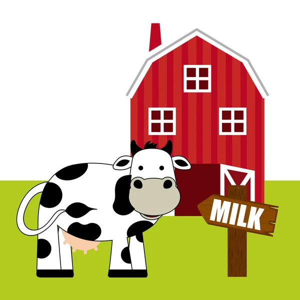 Fresh milk — Stock Vector