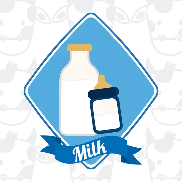 Leche fresca — Vector de stock