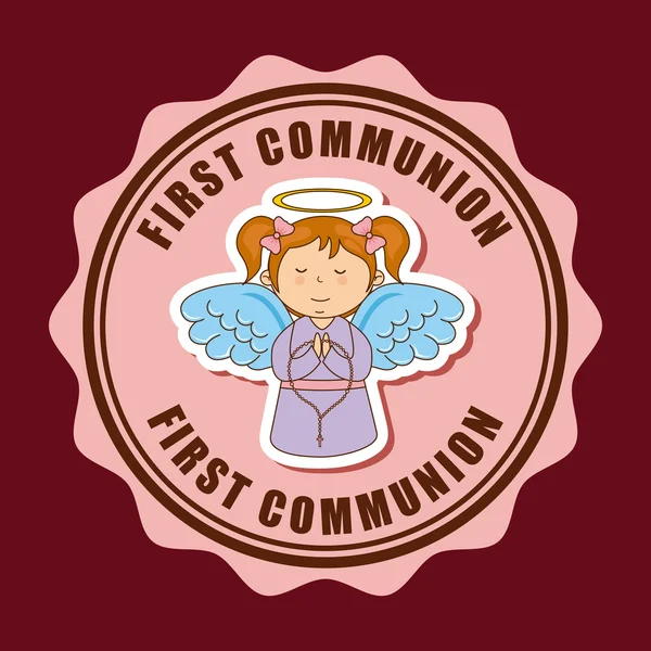 First communion — Stock Vector