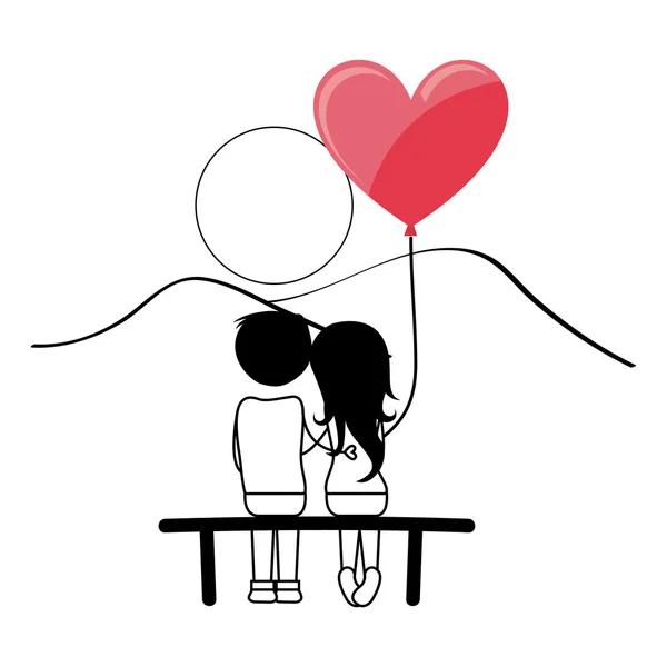 Tarjeta de amor — Vector de stock