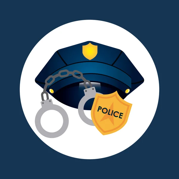 Icono de policía — Vector de stock