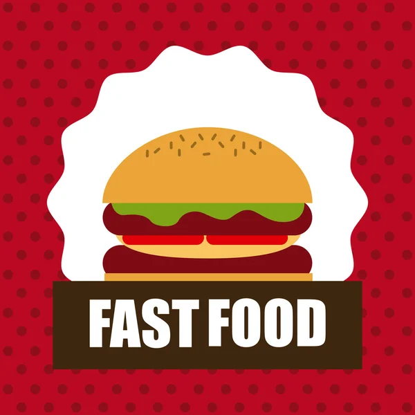 Fast food — Stok Vektör