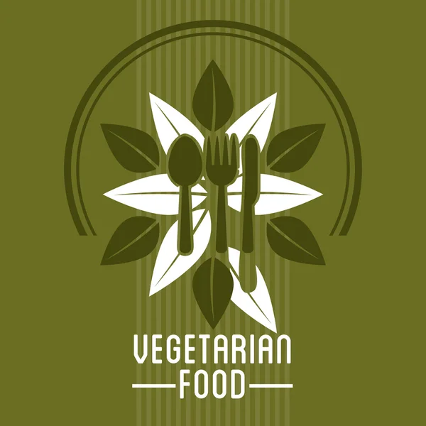 Vegetarisch menu — Stockvector