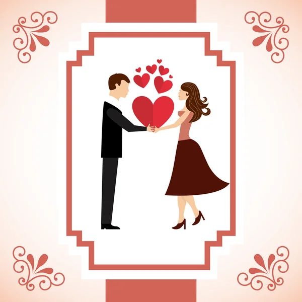 Love card — Stock Vector