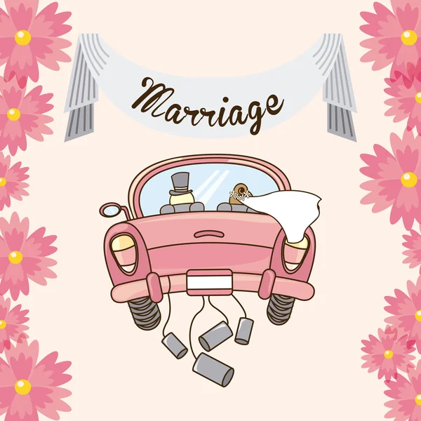 Tarjeta de boda — Archivo Imágenes Vectoriales