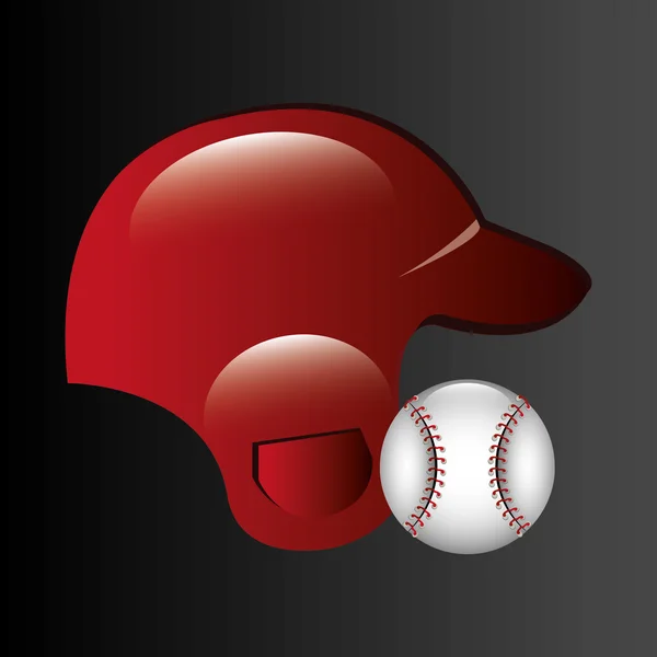 Design baseball . — Vettoriale Stock