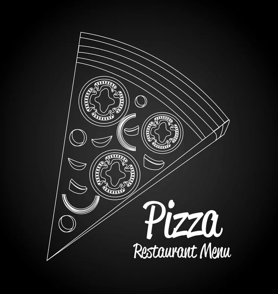 Diseño de pizza . — Archivo Imágenes Vectoriales