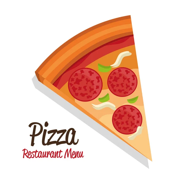 Conception de pizza . — Image vectorielle