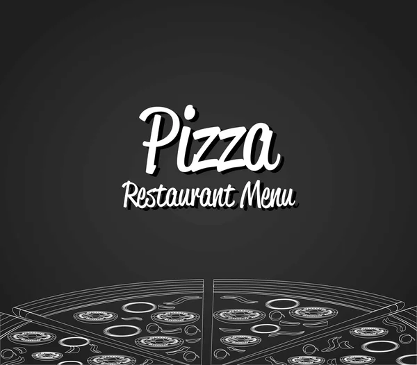 Pizza design. — Stock Vector