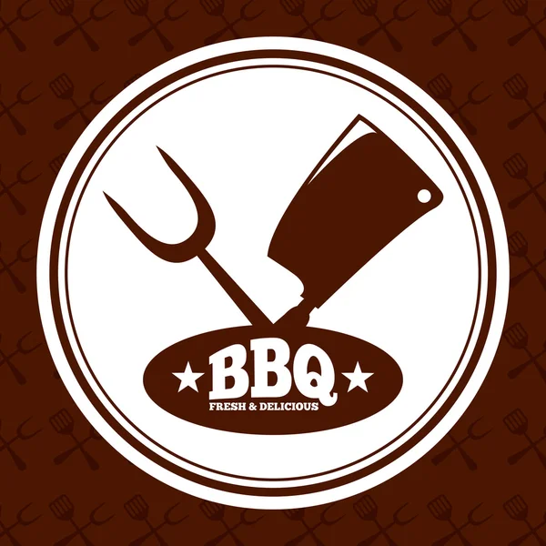 Heerlijke barbecue — Stockvector