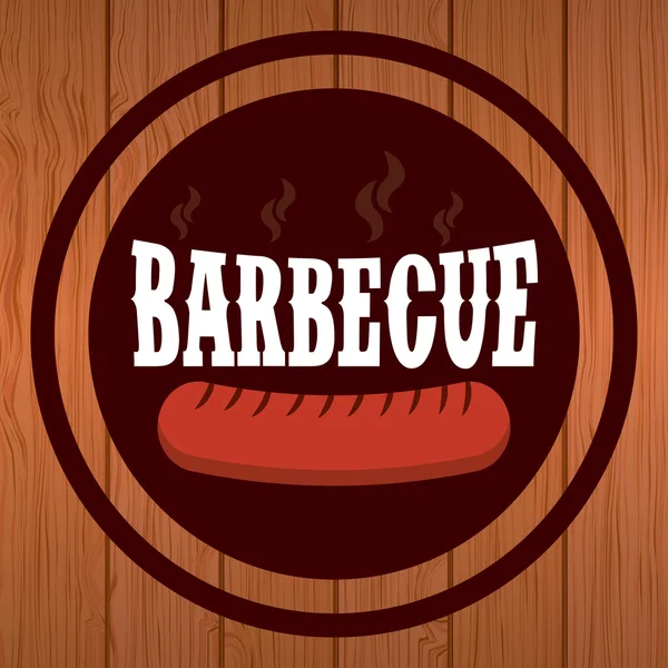 Delizioso barbecue — Vettoriale Stock