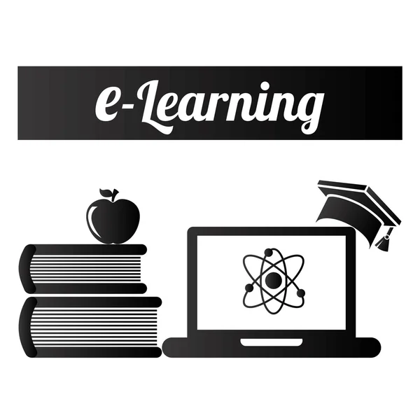 E-Learning-Konzept — Stockvektor