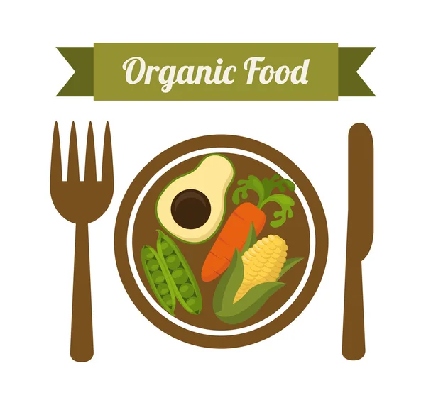 Alimentos ecológicos — Archivo Imágenes Vectoriales