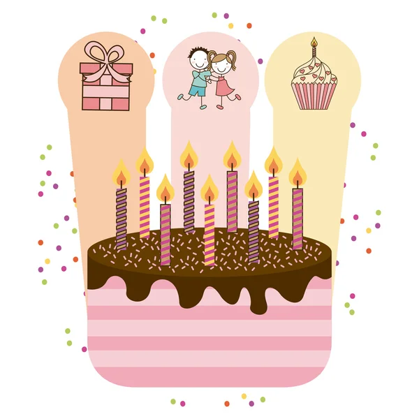 Fiesta de cumpleaños — Vector de stock