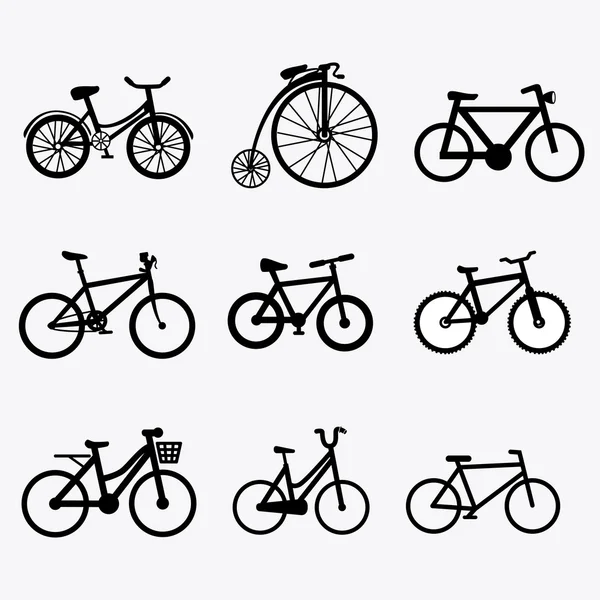 Illustration zum Fahrraddesign — Stockvektor