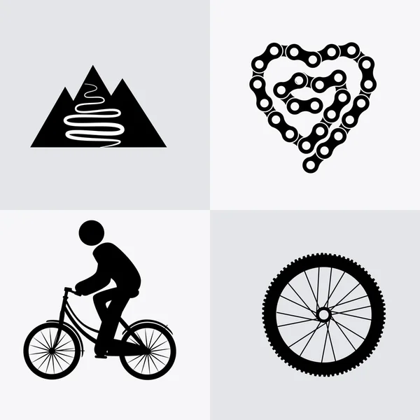Bicicleta design ilustração —  Vetores de Stock