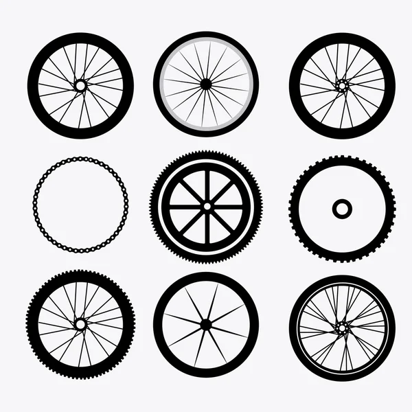 Illustration zum Fahrraddesign — Stockvektor