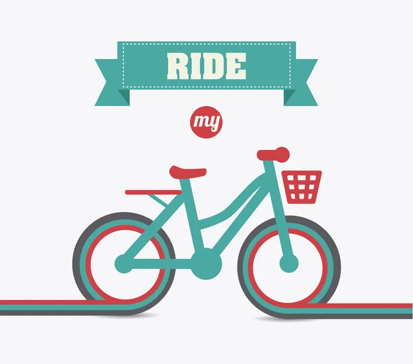 Diseño de bicicleta ilustración — Vector de stock