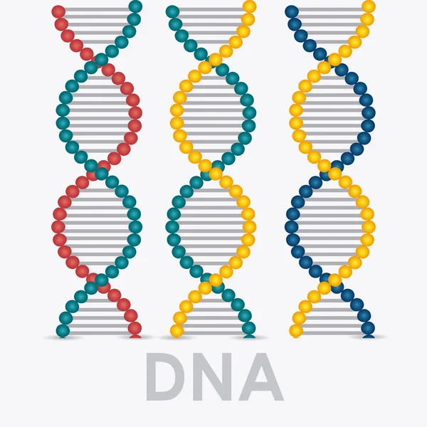 DNA-design illusztráció — Stock Vector