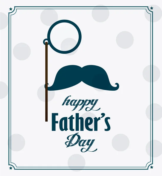 Happy fathers day card design. — Stock Vector