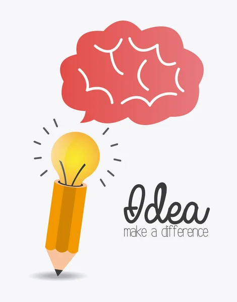 Idea design illusztráció — Stock Vector