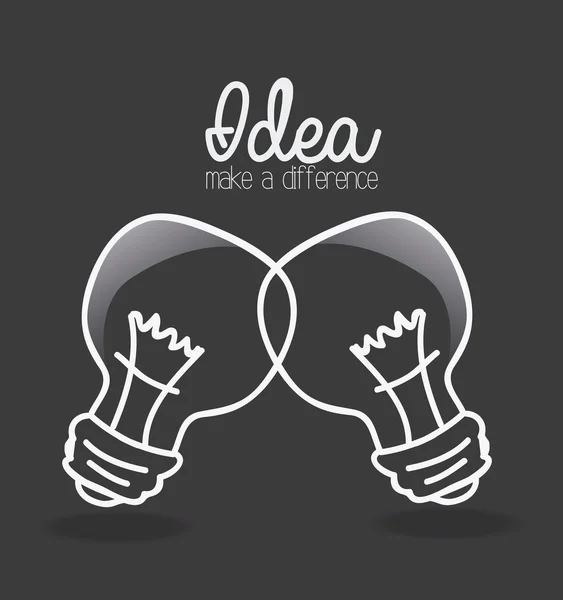 Idea design illusztráció — Stock Vector