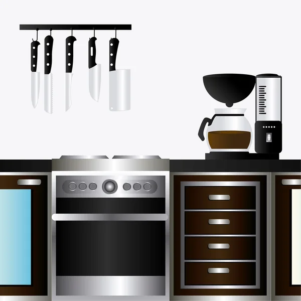 Imágenes: cocinas animadas | Vector de dibujos animados cocina objetos