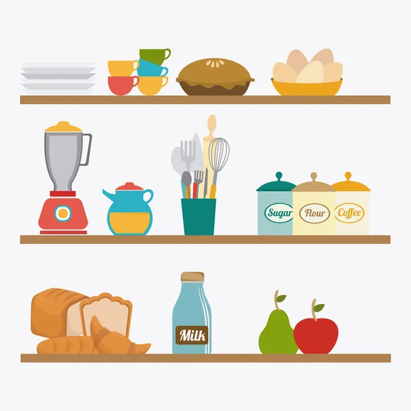 Illustration de conception de cuisine — Image vectorielle