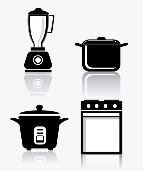 Keuken ontwerp illustratie — Stockvector