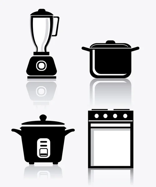 Diseño de cocina ilustración — Vector de stock