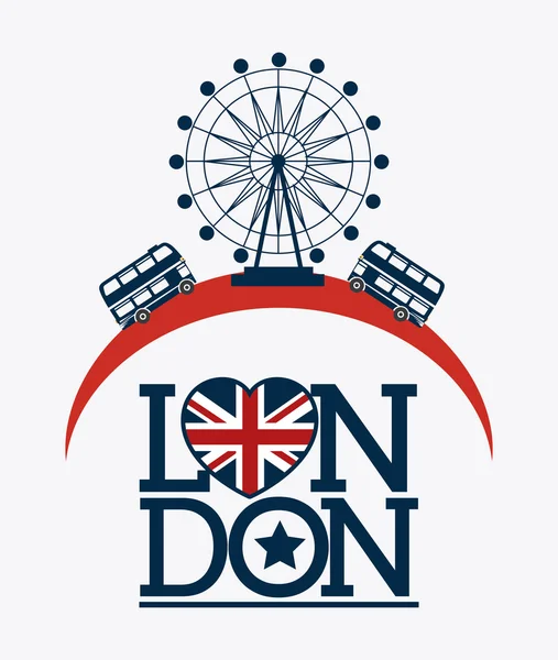 Londen ontwerp illustratie — Stockvector