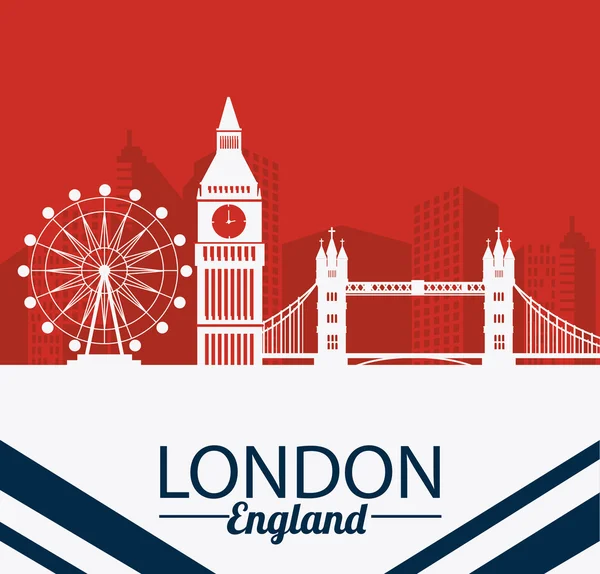 London Design Illustration — Stockvektor