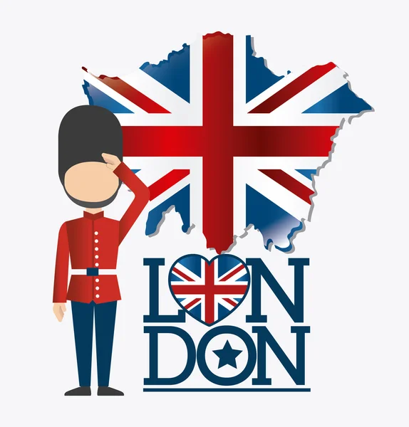 Illustration design Londres — Image vectorielle