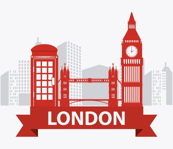 London Design Illustration — Stockvektor