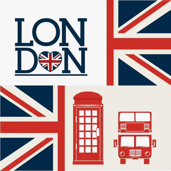 Londen ontwerp illustratie — Stockvector