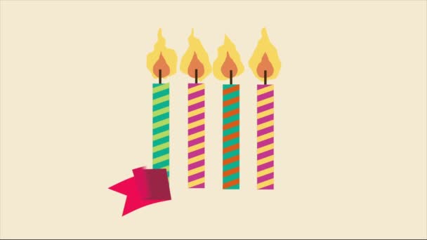 Birthday Video animation — Stock Video