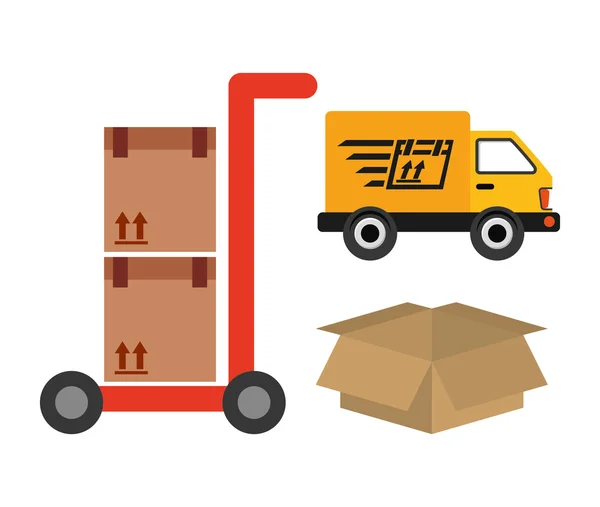 Delivery service design — Stock Vector