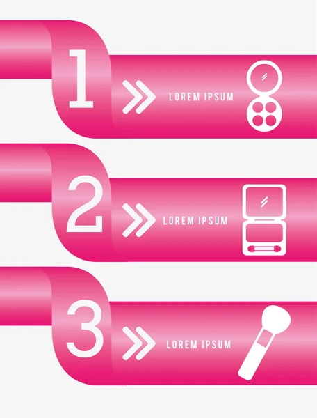 Make-up infographics — Stockvector