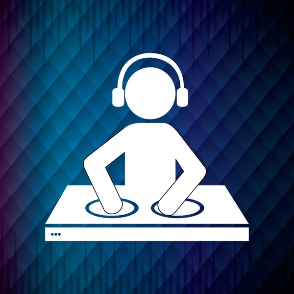 DJ ontwerp. — Stockvector