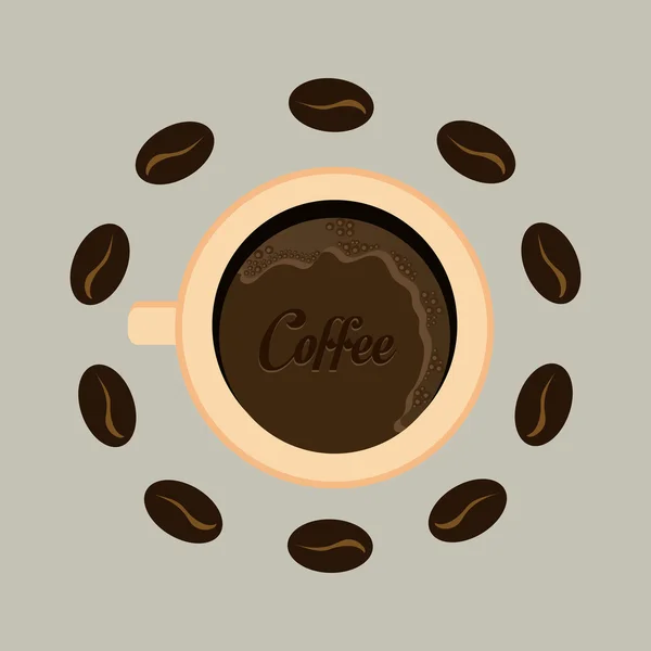 Conception de café . — Image vectorielle