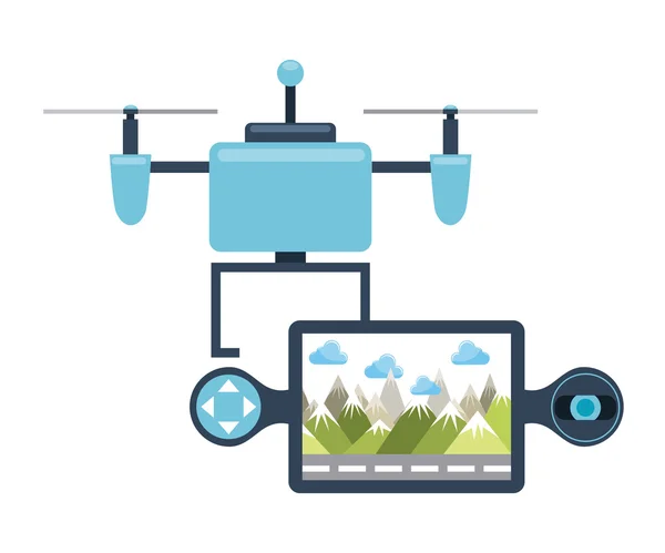 Drone technology — Stock Vector