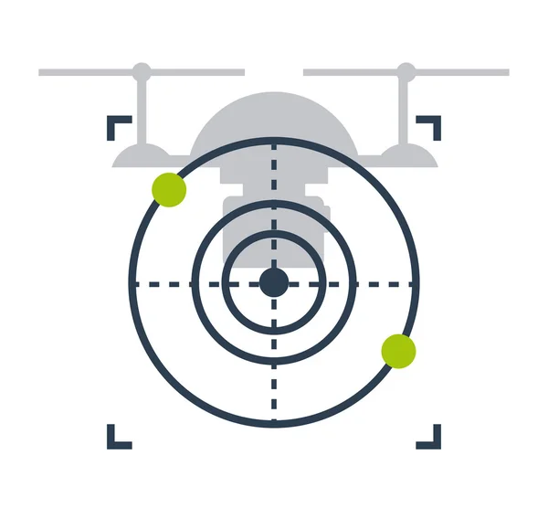 Tecnología de drones — Vector de stock