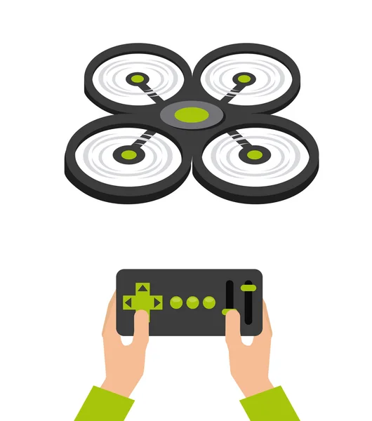 Technologie de drone — Image vectorielle