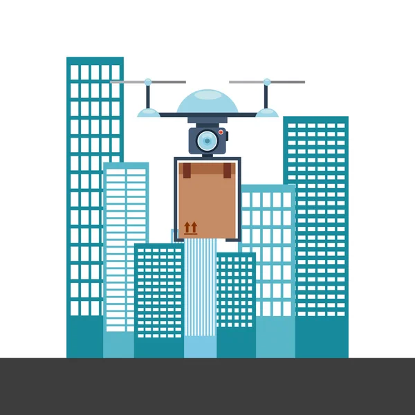 Drone technology — Stock Vector